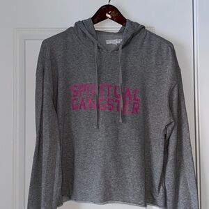 Spiritual Gangster Varsity Pullover Hoodie / size Large